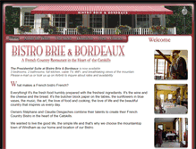 Tablet Screenshot of bistrobrieandbordeaux.com